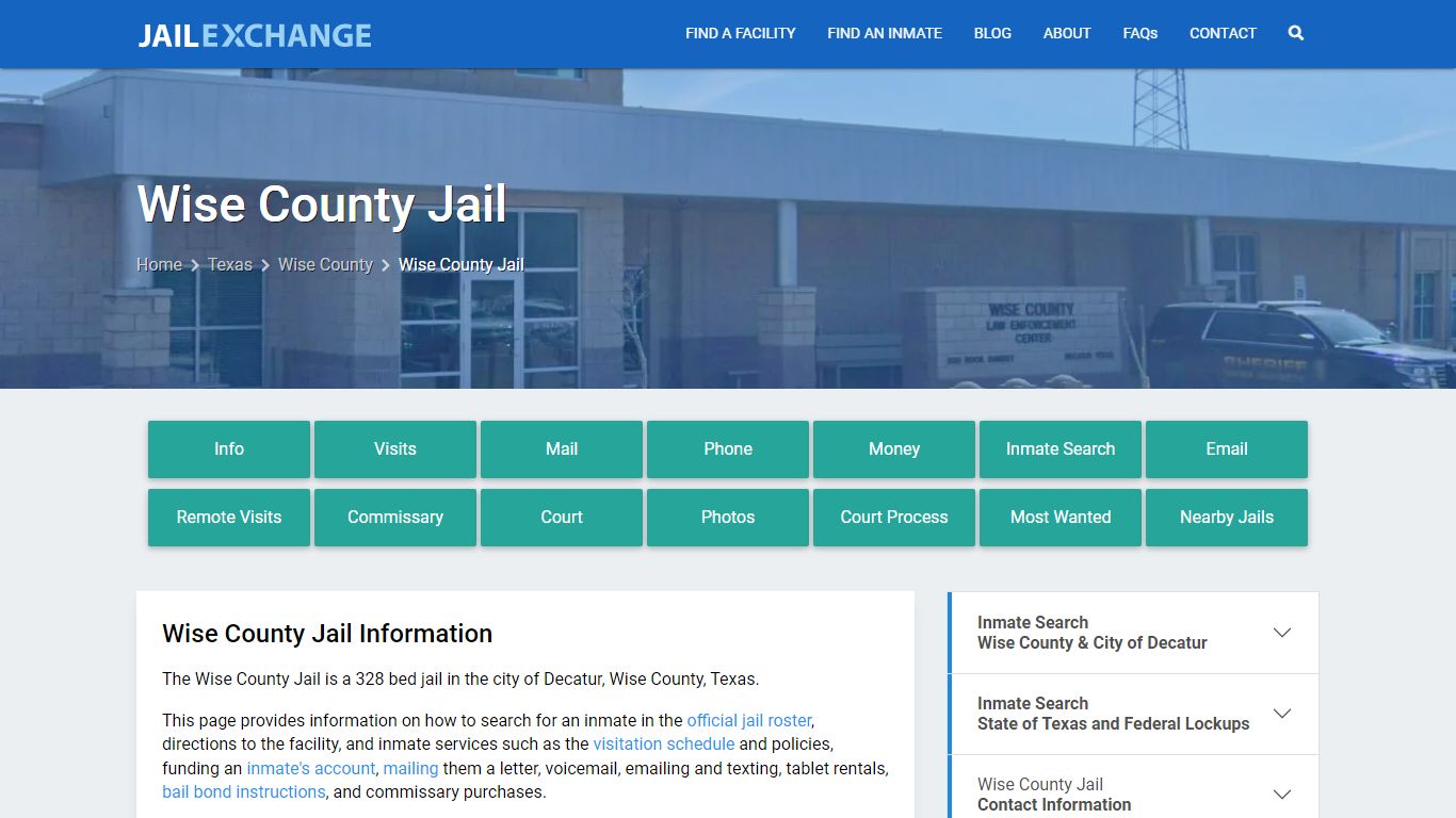 Wise County Jail, TX Inmate Search, Information